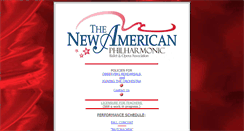 Desktop Screenshot of newamericanphilharmonic.org